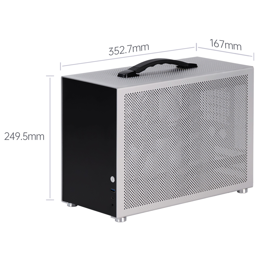 Portable Mini ITX PC Case Mode - Portable Aluminum Itx Case Carry Handle recension och pris