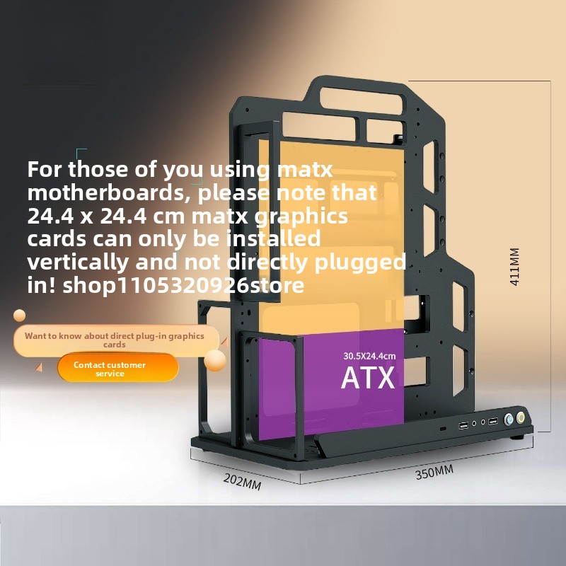 Open Air Frame Case, Aluminum  - Aluminum Open Frame Test Bench Water Cooling recension och pris