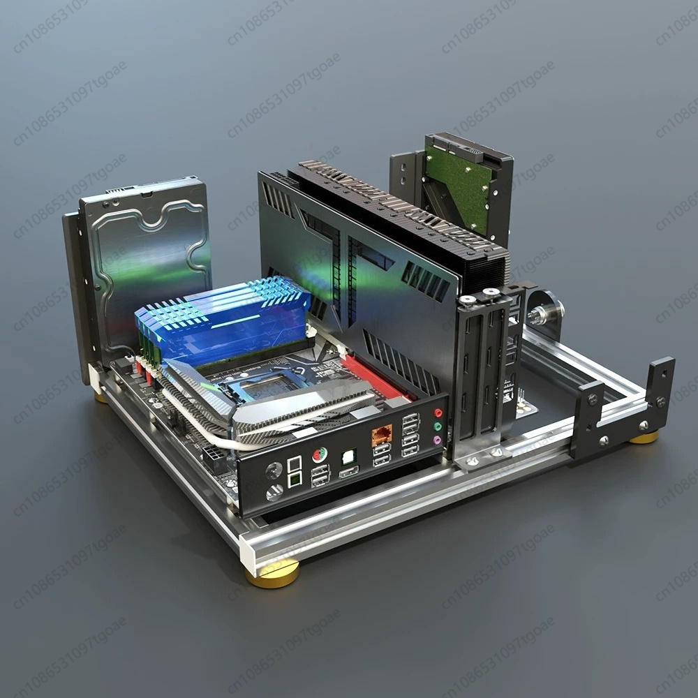 Full Aluminum Open Air PC Fram - Aluminum Open Frame Test Bench Water Cooling recension och pris