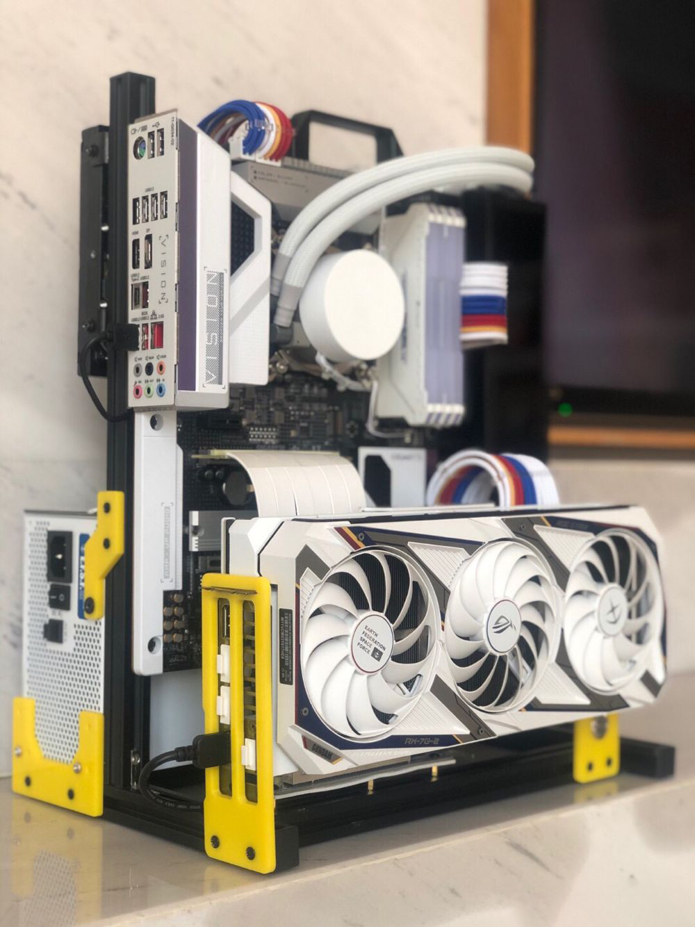 ATX EATX PC Test Bench Handle  - Aluminum Open Frame Test Bench Water Cooling recension och pris